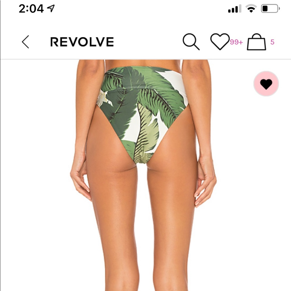 Beach Riot Green Leaf Print Bikini - Picture 2 of 5